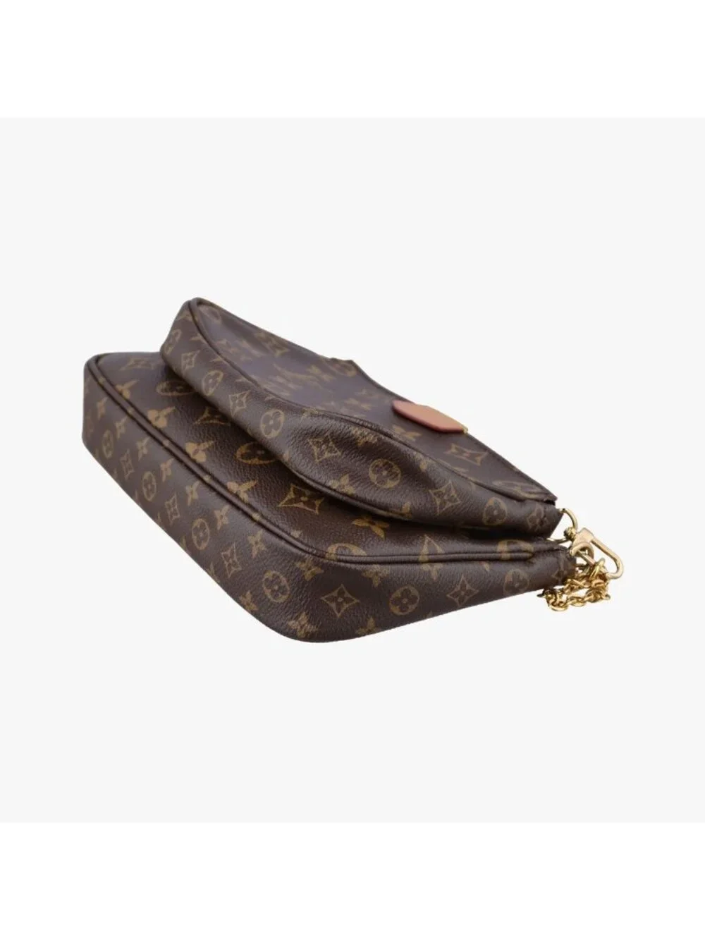 Louis Vuitton Multy Pochette Soir Monogram Brown Khaki Canvas